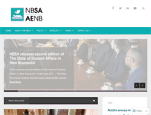 Tablet Screenshot of nbsa-aenb.ca